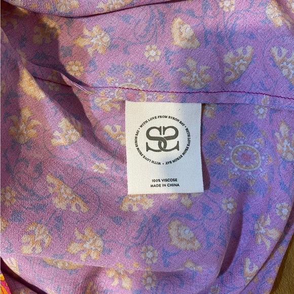 Spell NWT Madame Peacock Sweetheart Mini Dress Size XS Boysenberry - Picture 5 of 5